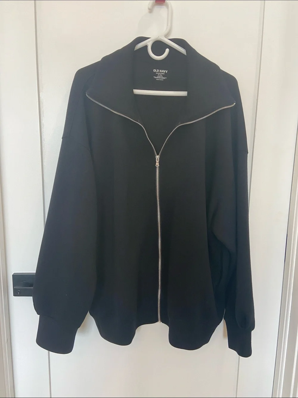 Old Navy Black Zip-Front Bomber Jacket